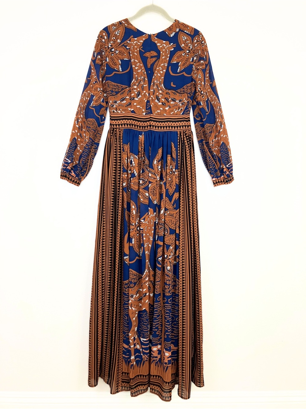 Floryday Boho Giraffe Print Maxi Dress Size 6 - Picture 5 of 7